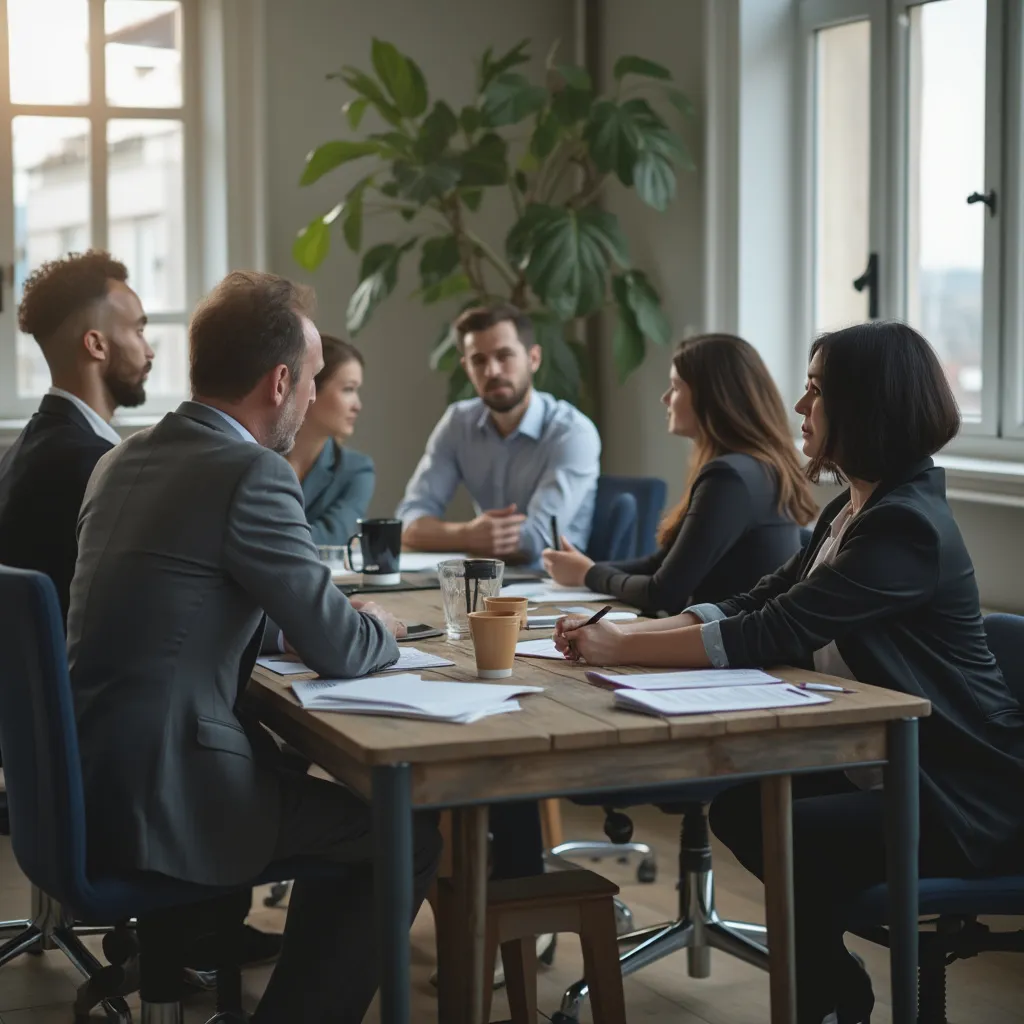 Esperto conduce un workshop di formazione